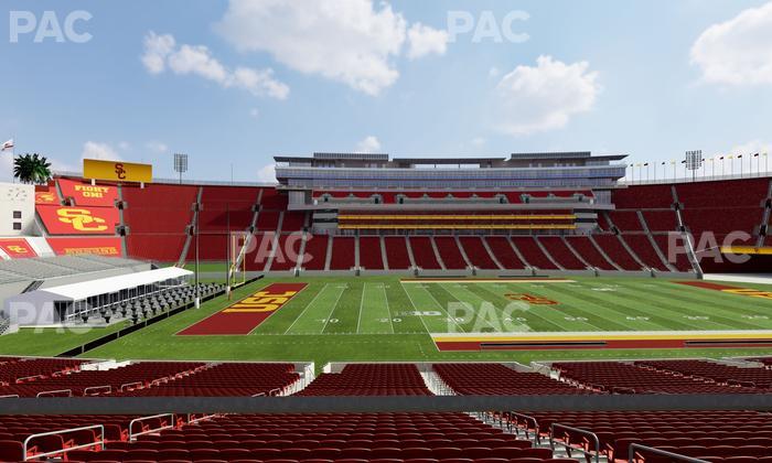 Los Angeles Memorial Coliseum - Section 123 B Seat View