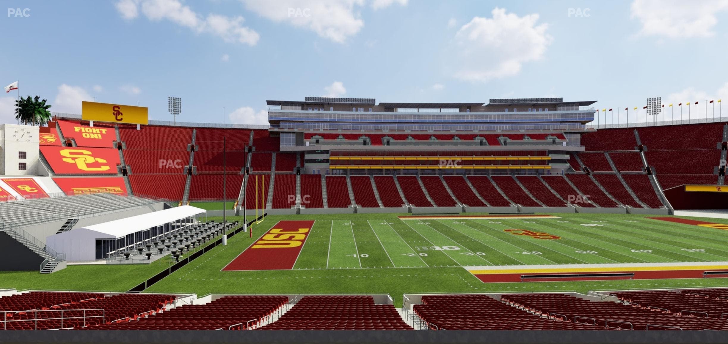 Los Angeles Memorial Coliseum - Section 124 A Seat View