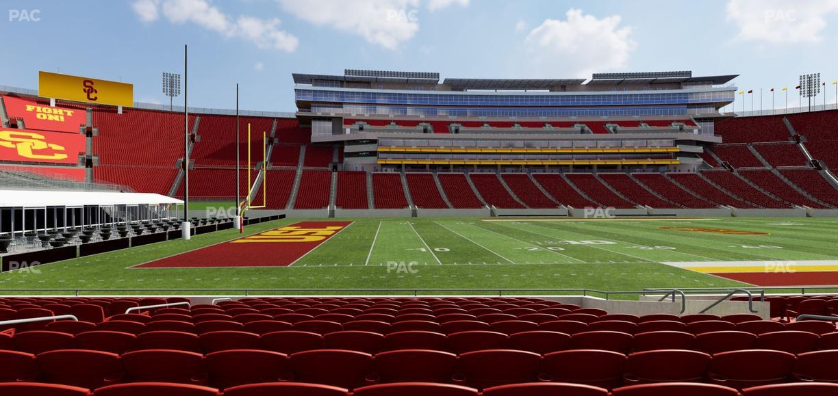 Los Angeles Memorial Coliseum - Section 124 A Seat View