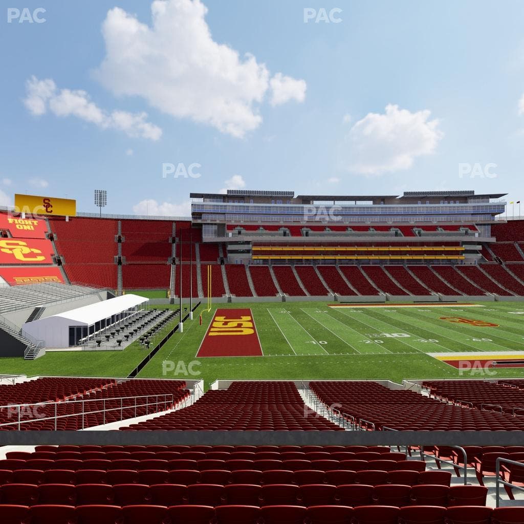 Los Angeles Memorial Coliseum - Section 124 B Seat View