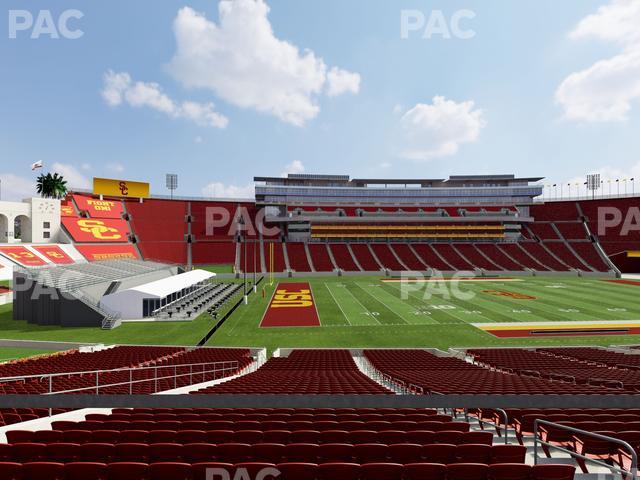 Los Angeles Memorial Coliseum - Section 124 B Seat View