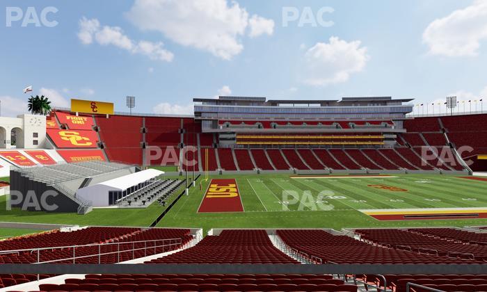 Los Angeles Memorial Coliseum - Section 124 B Seat View