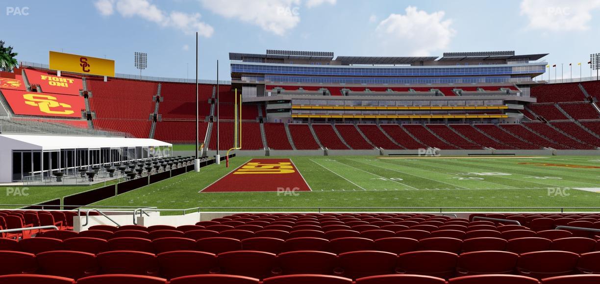 Los Angeles Memorial Coliseum - Section 124 B Seat View