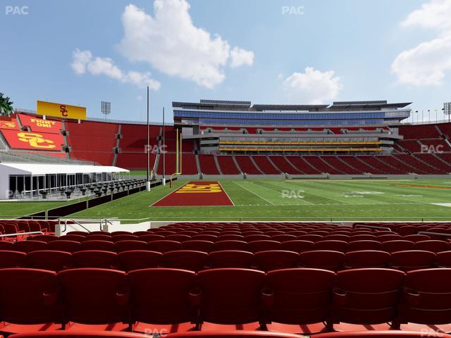 Los Angeles Memorial Coliseum - Section 124 B Seat View