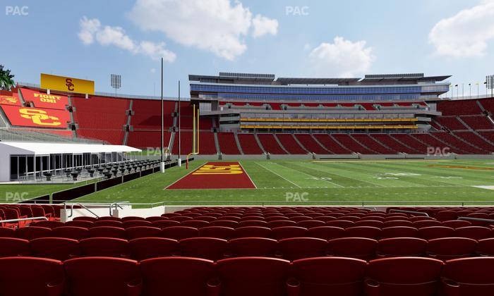 Los Angeles Memorial Coliseum - Section 124 B Seat View