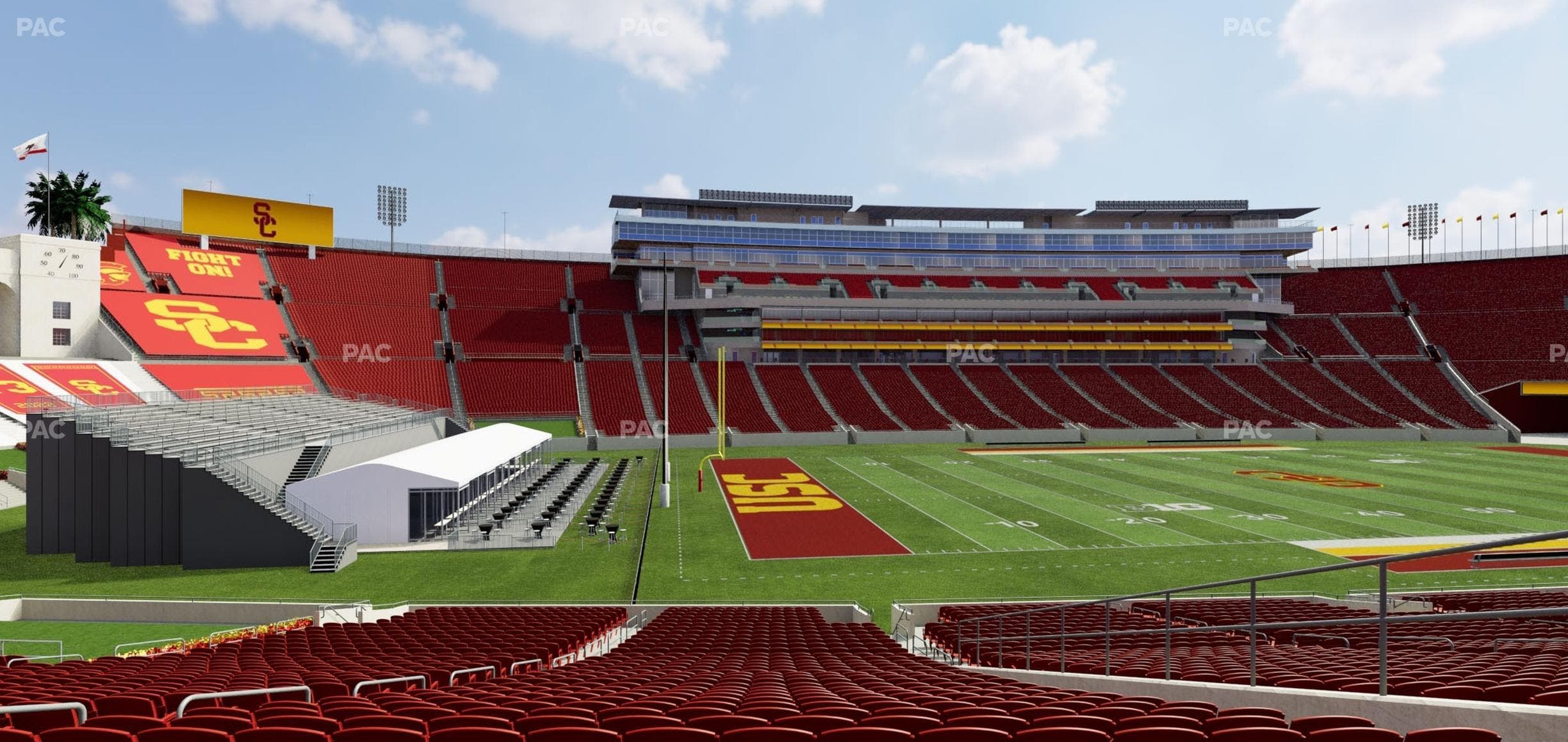 Los Angeles Memorial Coliseum - Section 125 A Seat View