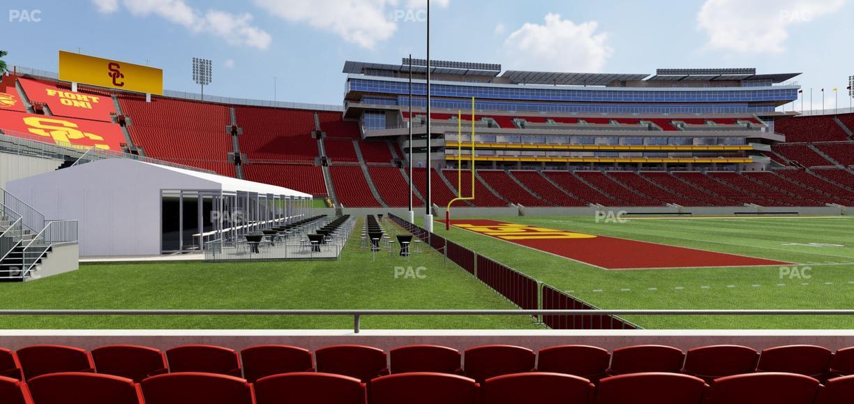 Los Angeles Memorial Coliseum - Section 125 B Seat View