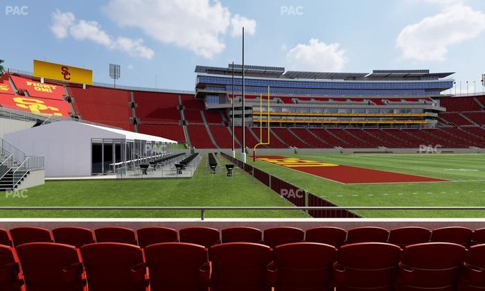 Los Angeles Memorial Coliseum - Section 125 B Seat View