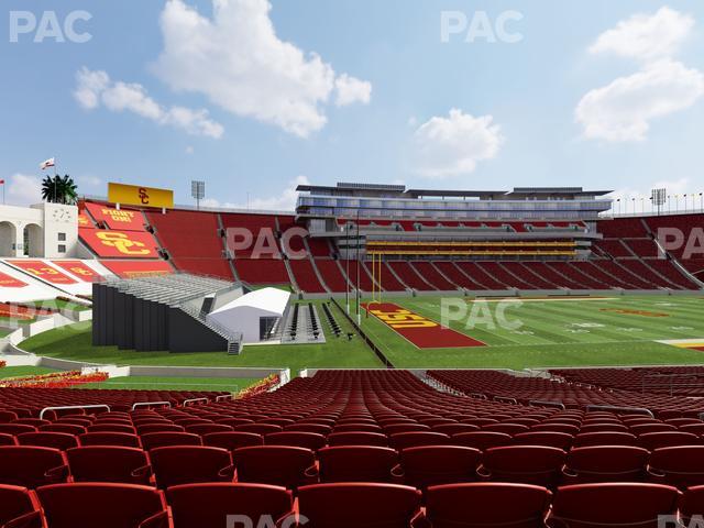 Los Angeles Memorial Coliseum - Section 125 B Seat View
