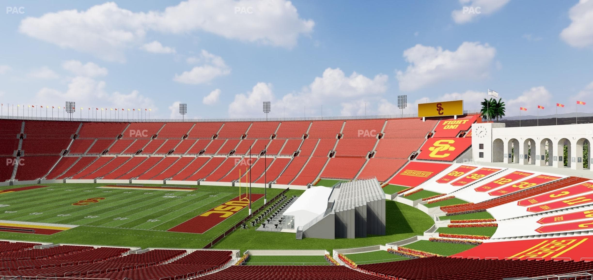 Los Angeles Memorial Coliseum - Section 202 Seat View