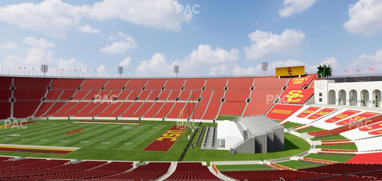 Los Angeles Memorial Coliseum - Section 203 A Seat View