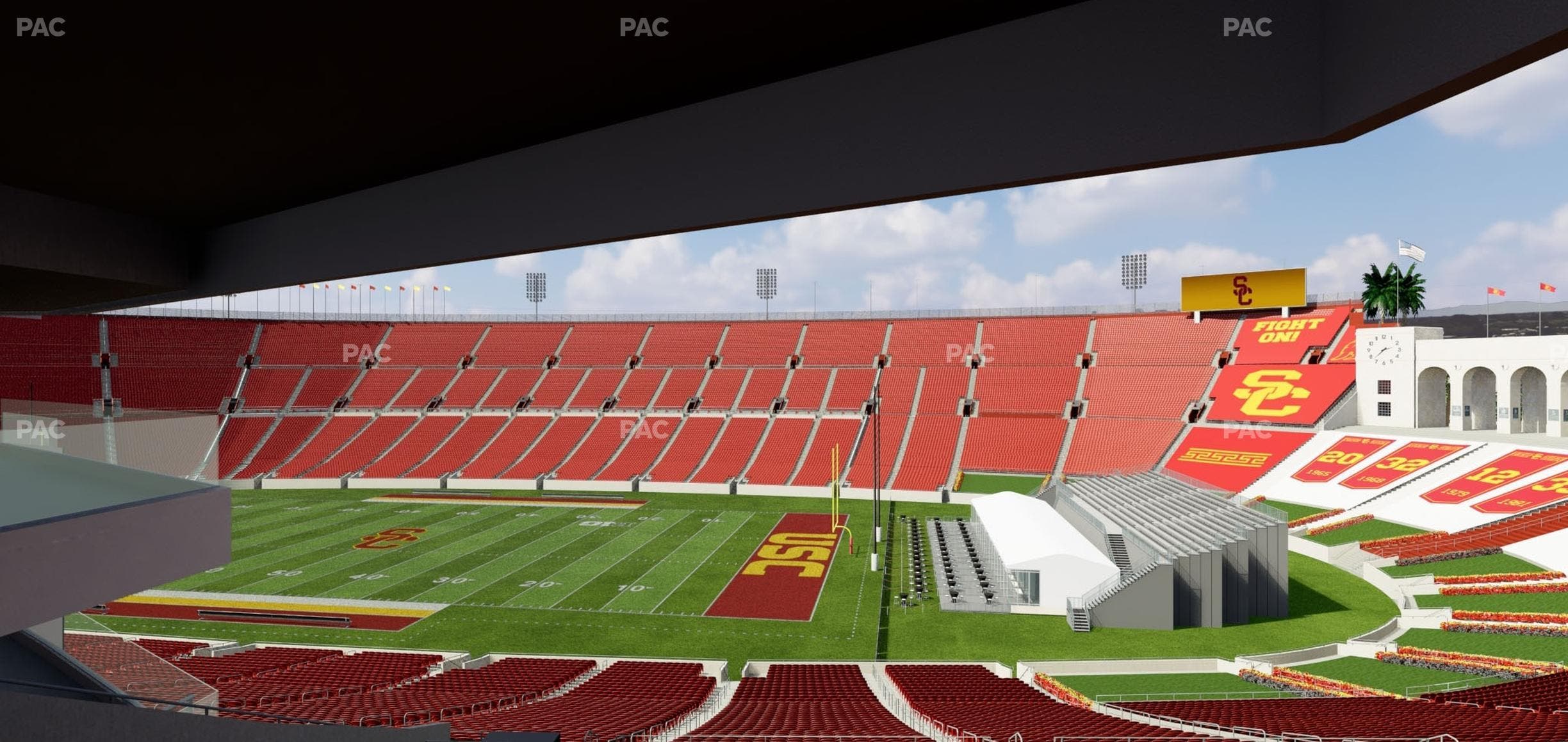 Los Angeles Memorial Coliseum - Section 203 B Seat View