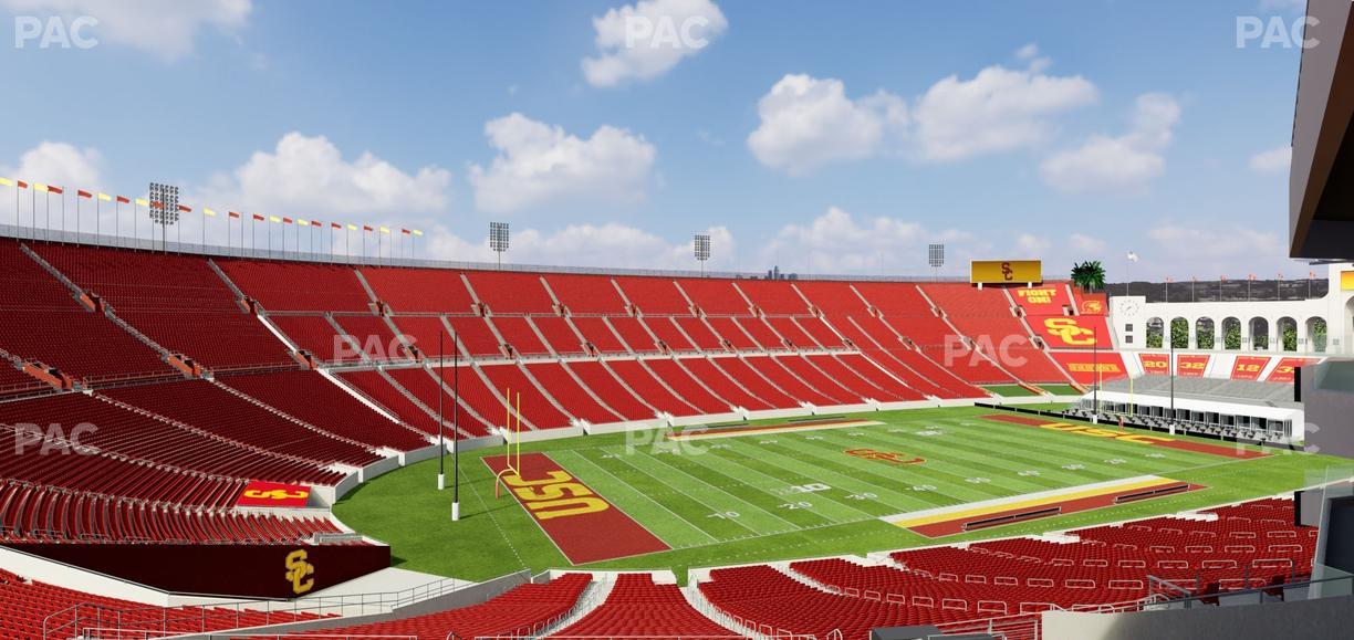 Los Angeles Memorial Coliseum - Section 210 A Seat View