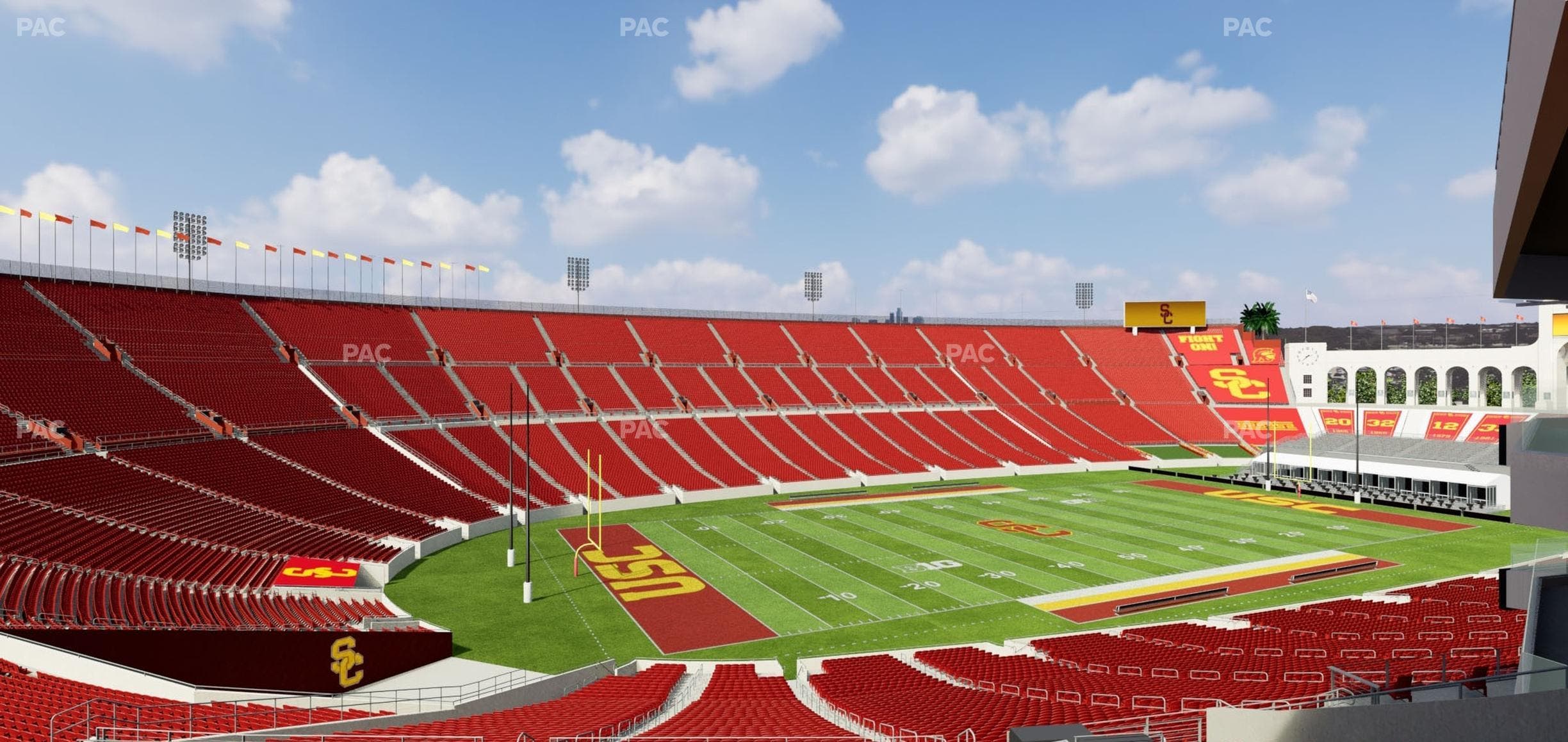 Los Angeles Memorial Coliseum - Section 210 A Seat View