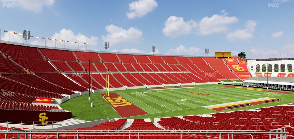 Los Angeles Memorial Coliseum - Section 210 A Seat View