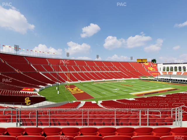 Los Angeles Memorial Coliseum - Section 210 A Seat View