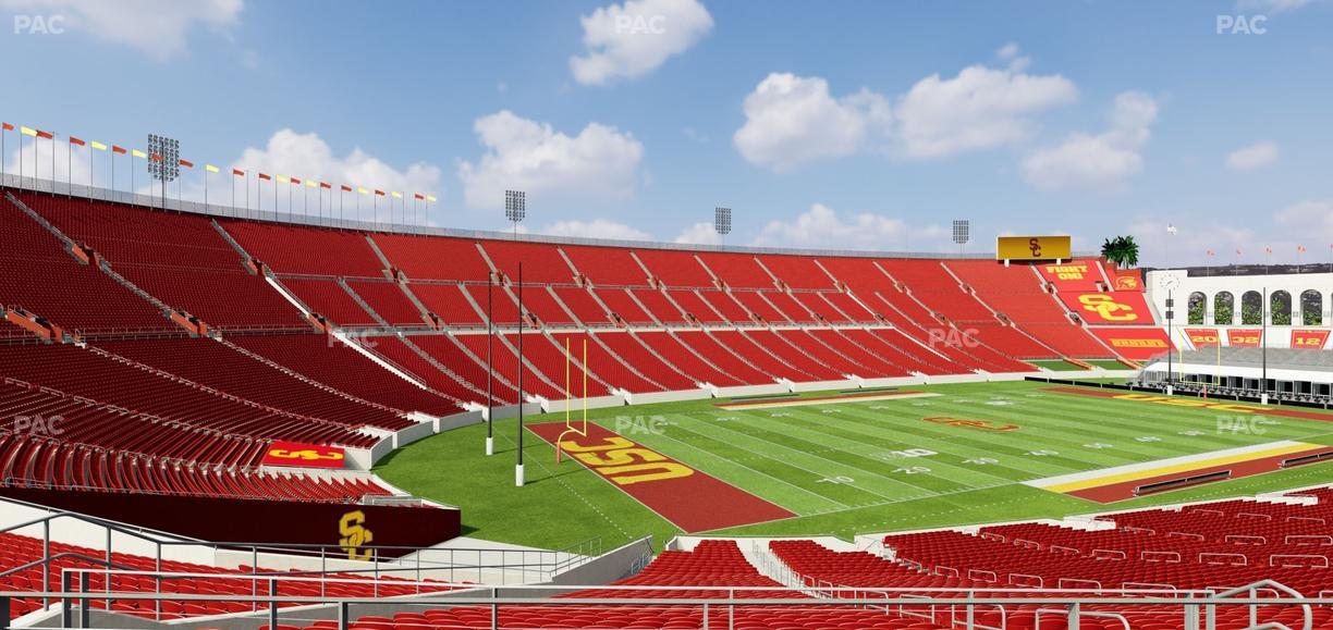 Los Angeles Memorial Coliseum - Section 210 B Seat View