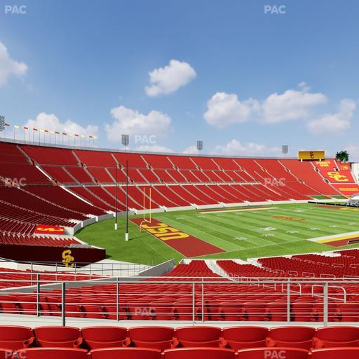 Los Angeles Memorial Coliseum - Section 210 B Seat View