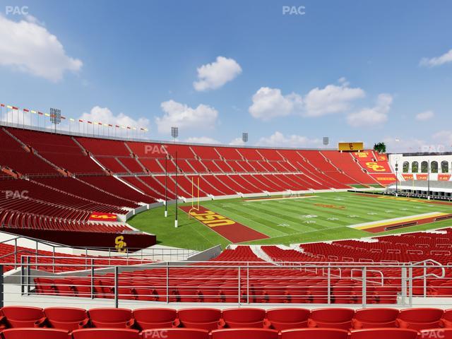 Los Angeles Memorial Coliseum - Section 210 B Seat View