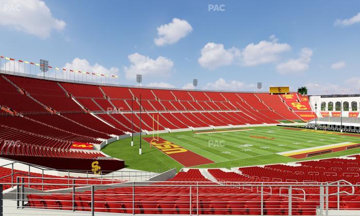 Los Angeles Memorial Coliseum - Section 210 B Seat View