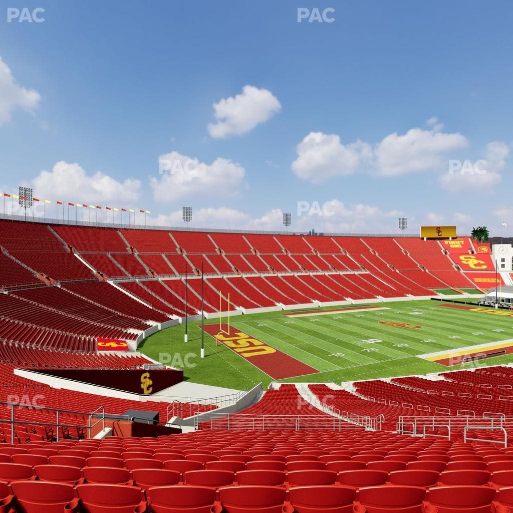 Los Angeles Memorial Coliseum - Section 210 B Seat View