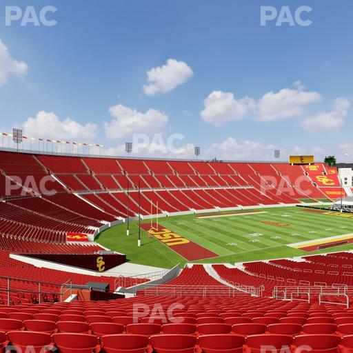 Los Angeles Memorial Coliseum - Section 210 B Seat View