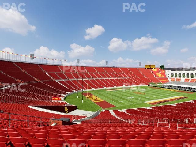 Los Angeles Memorial Coliseum - Section 210 B Seat View