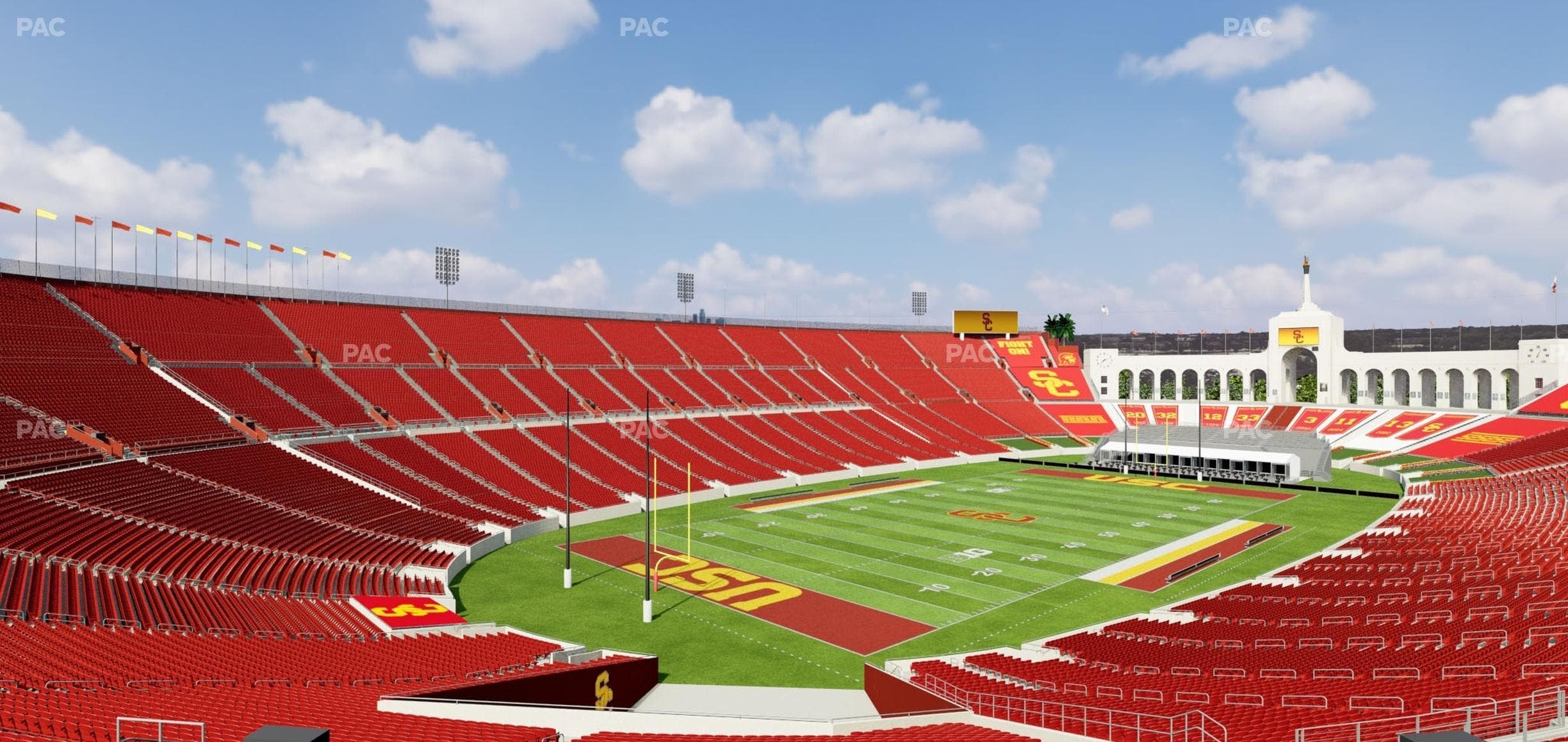 Los Angeles Memorial Coliseum - Section 211 Seat View