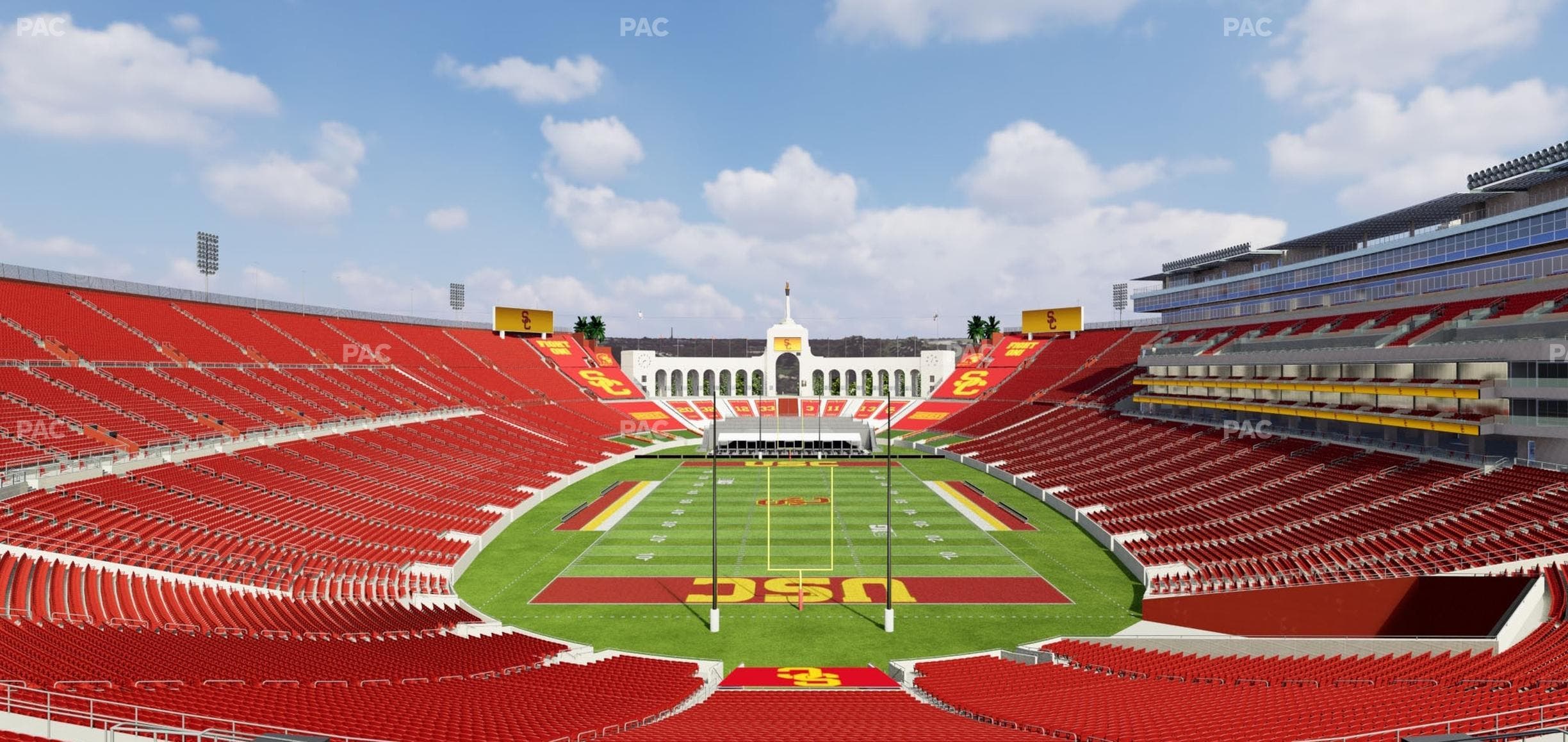 Los Angeles Memorial Coliseum - Section 214 Seat View