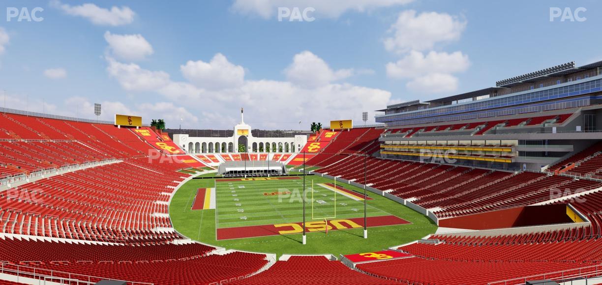 Los Angeles Memorial Coliseum - Section 215 Seat View