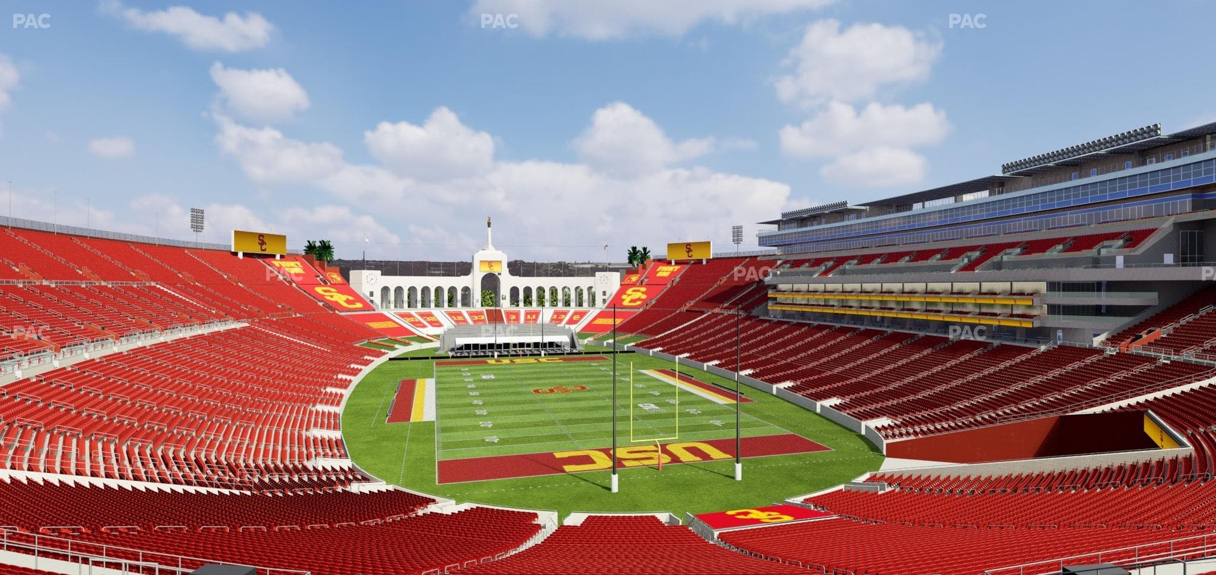 Los Angeles Memorial Coliseum - Section 215 Seat View
