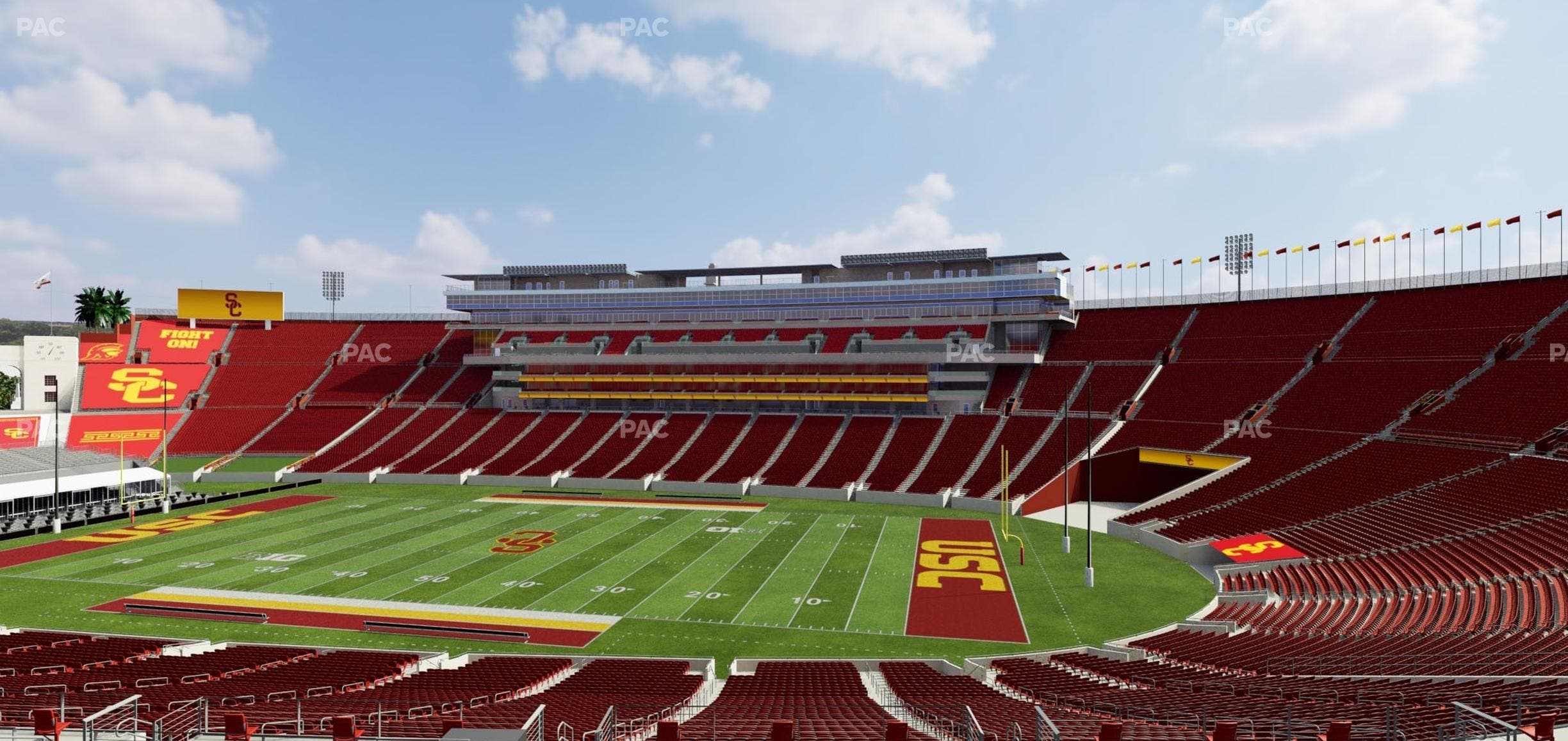 Los Angeles Memorial Coliseum - Section 219 B Seat View