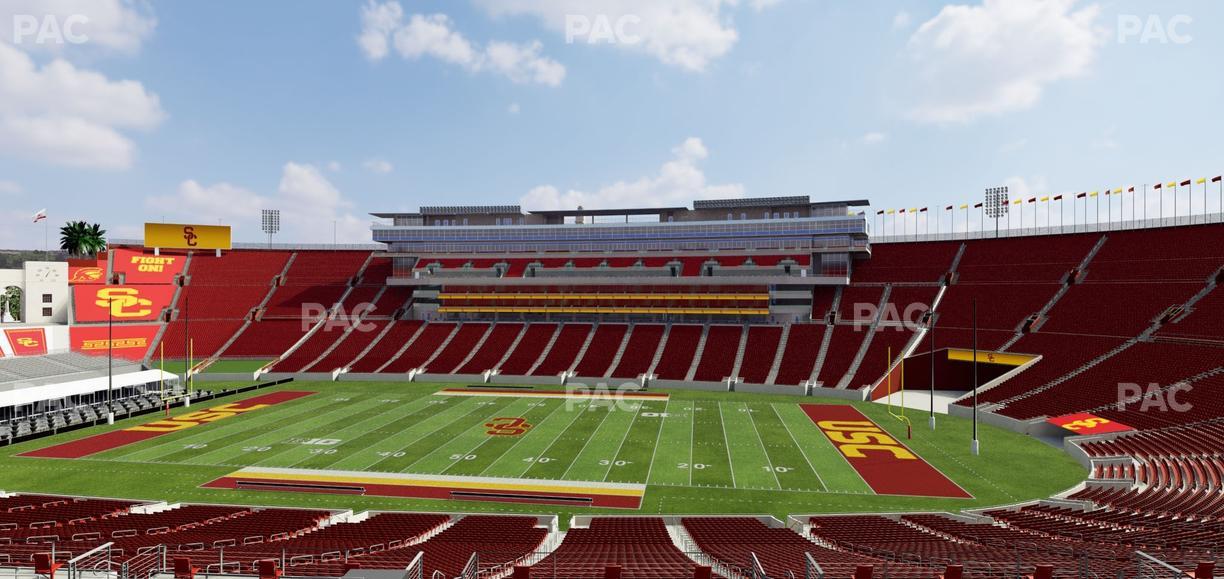 Los Angeles Memorial Coliseum - Section 220 B Seat View