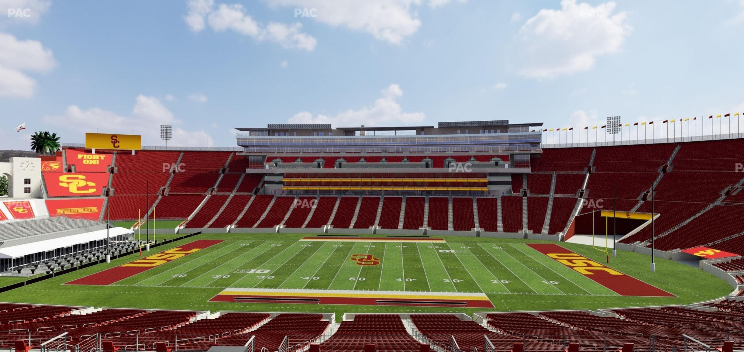 Los Angeles Memorial Coliseum - Section 221 B Seat View