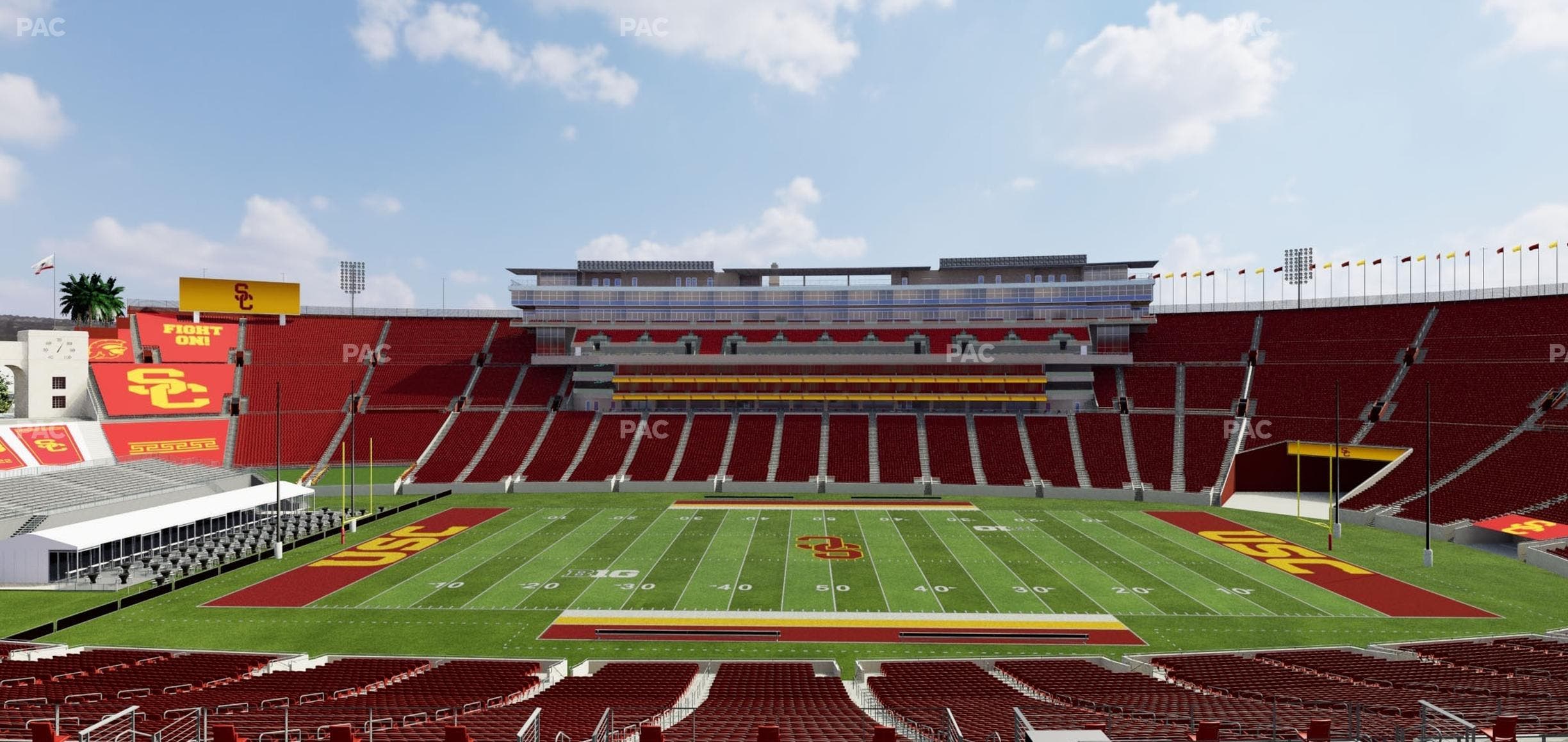 Los Angeles Memorial Coliseum - Section 222 A Seat View