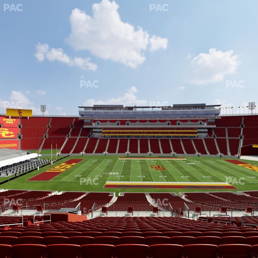 Los Angeles Memorial Coliseum - Section 222 B Seat View