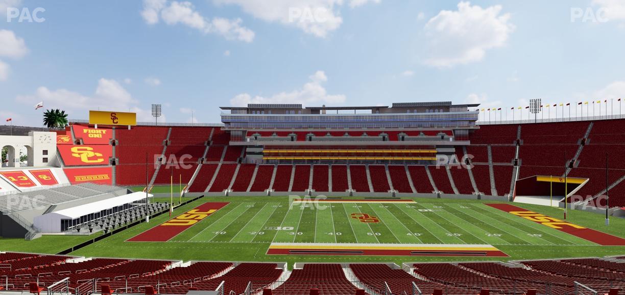 Los Angeles Memorial Coliseum - Section 222 B Seat View