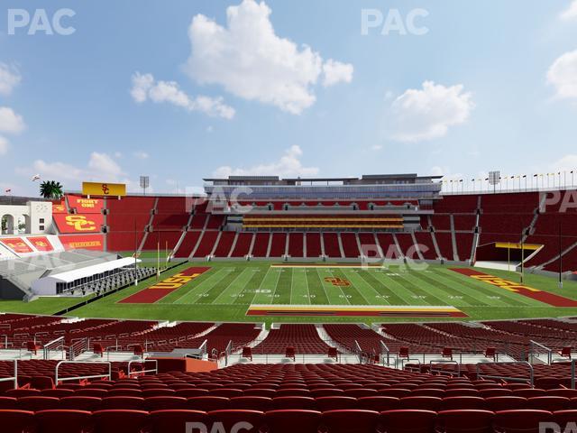 Los Angeles Memorial Coliseum - Section 222 B Seat View