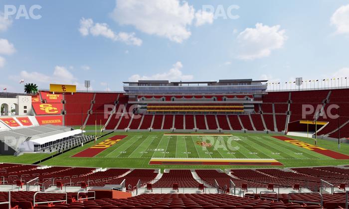 Los Angeles Memorial Coliseum - Section 222 B Seat View