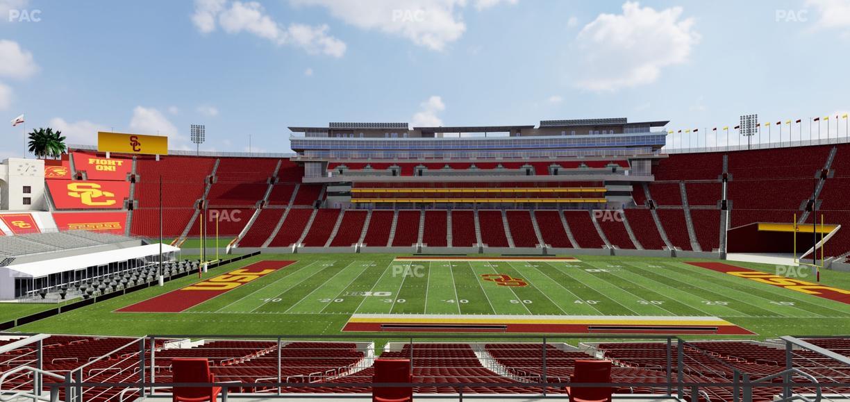 Los Angeles Memorial Coliseum - Section 222 B Seat View