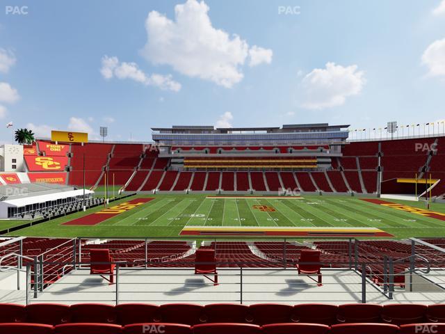 Los Angeles Memorial Coliseum - Section 222 B Seat View