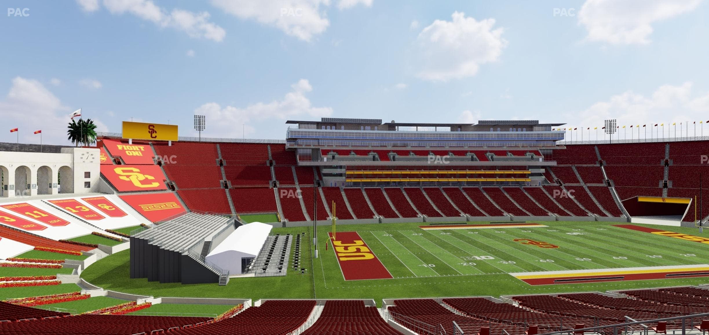 Los Angeles Memorial Coliseum - Section 225 A Seat View