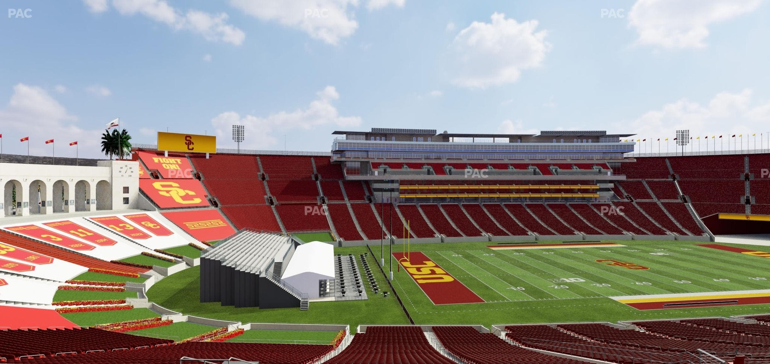 Los Angeles Memorial Coliseum - Section 225 B Seat View