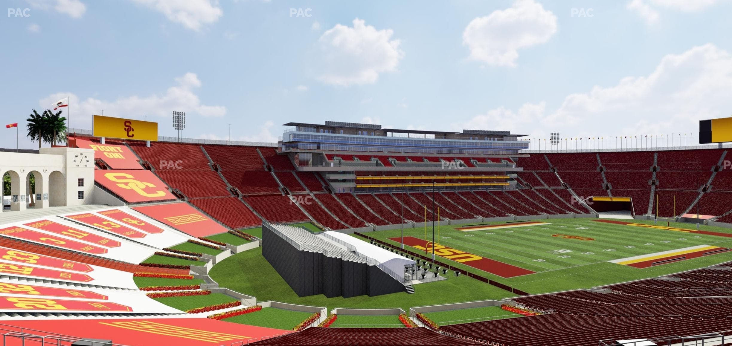 Los Angeles Memorial Coliseum - Section 227 Seat View