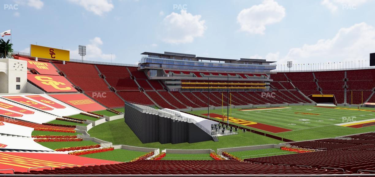 Los Angeles Memorial Coliseum - Section 227 Seat View