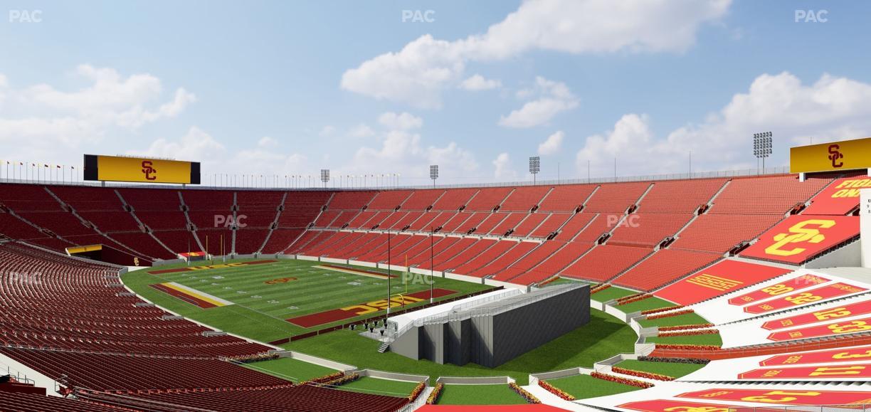 Los Angeles Memorial Coliseum - Section 300 B Seat View