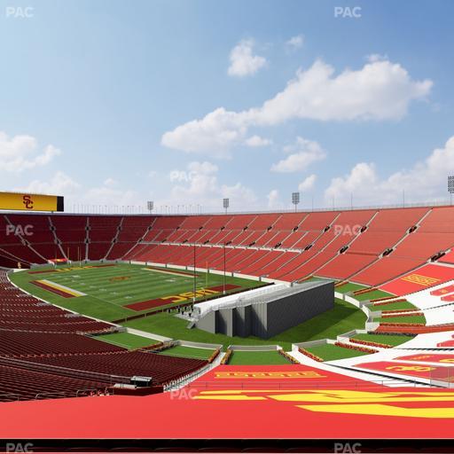 Los Angeles Memorial Coliseum - Section 300 B Seat View