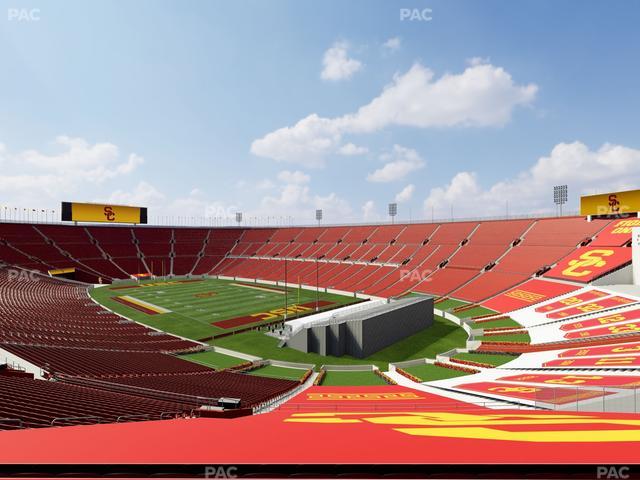 Los Angeles Memorial Coliseum - Section 300 B Seat View