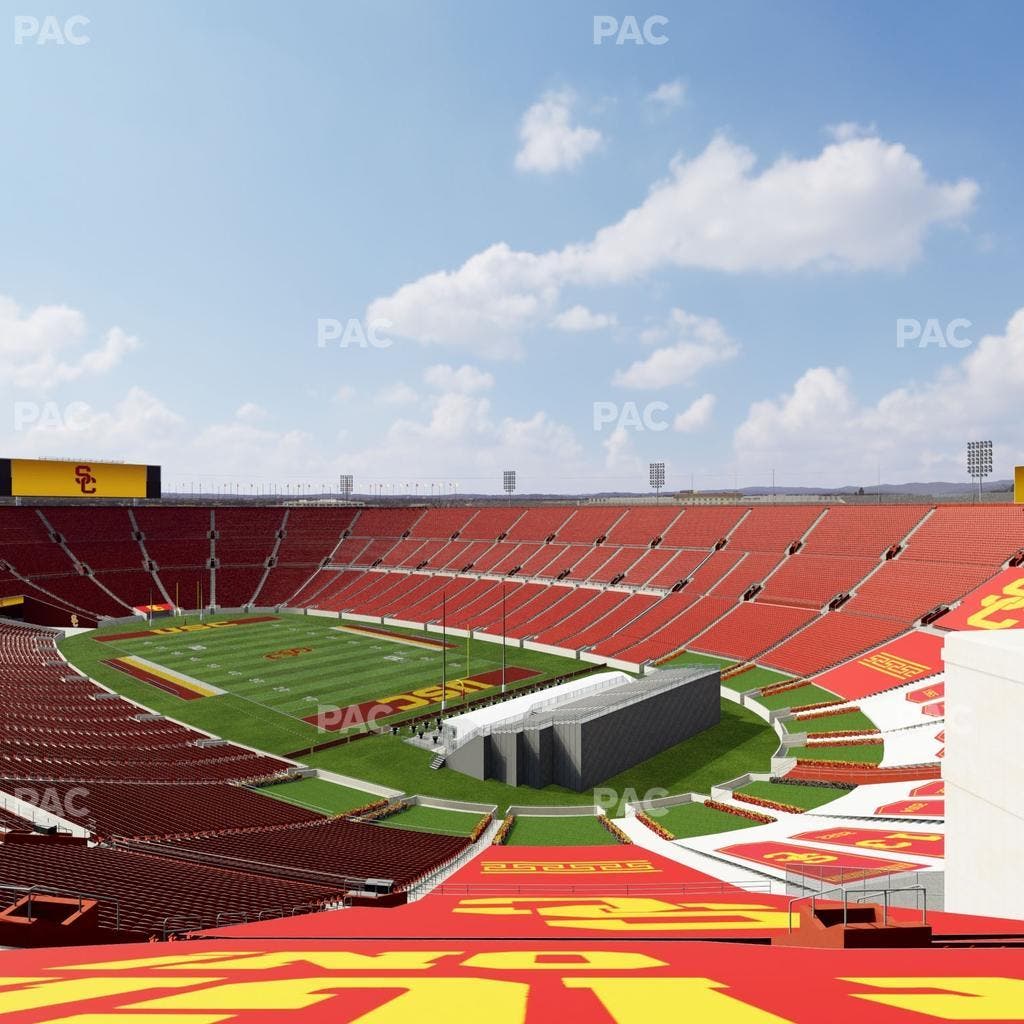 Los Angeles Memorial Coliseum - Section 300 B Seat View