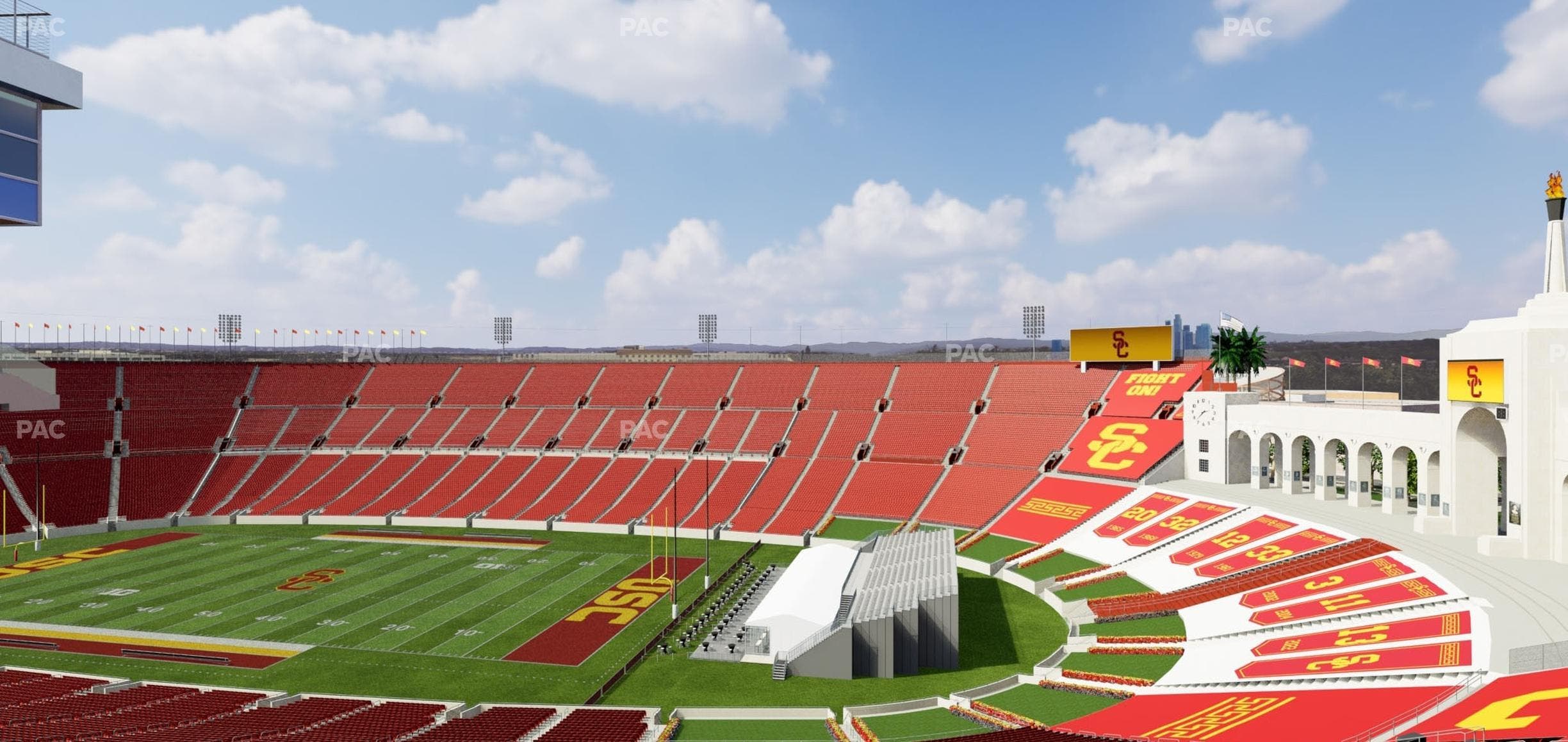 Los Angeles Memorial Coliseum - Section 302 Seat View